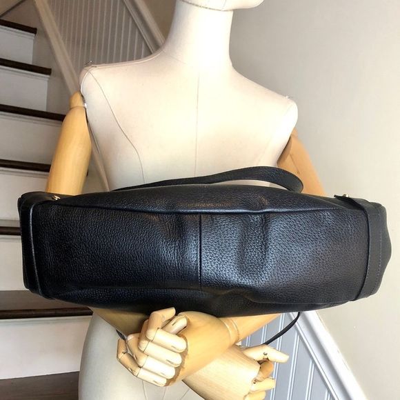 GUCCI Abbey D Ring Black Leather Shoulder Bag Tote Vintage Authentic Pristine - Picture 7 of 17